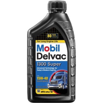 Mobil 1 122253 Delvac 1300 Super Motor Oil 15W-40 - Case (6 Quarts)