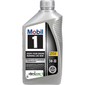 Mobil 1 5W-30 Advanced Full Synthetic Motor Oil Quart Bottle