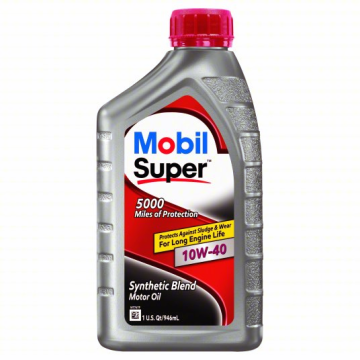 Mobil 124402 Super Premium Motor Oil 10W-40 - Case (6 Quarts)