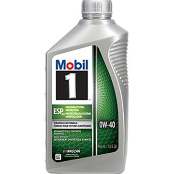 Mobil 1 127918 Full Syn ESP X4 Motor Oil 0W-40 - Case (6 Quarts)