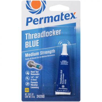 Permatex 24200 Medium Strength Threadlocker Blue, 6 ml