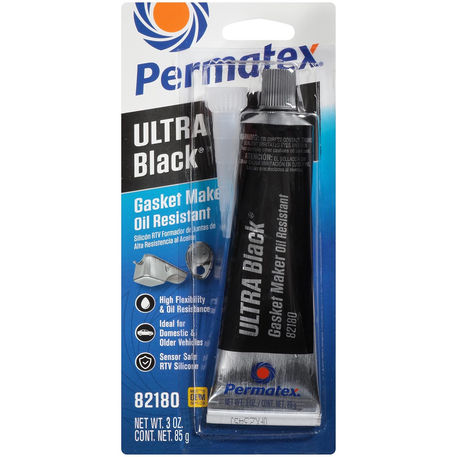 Prmtx okpetroleum.com: Permatex 82180 Ultra Black Maximum Oil Resistance RTV ...