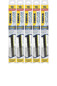 Rain-X Latitude 2-In-1 Water Repellent Wiper Blades - 16" (Pack of 5)