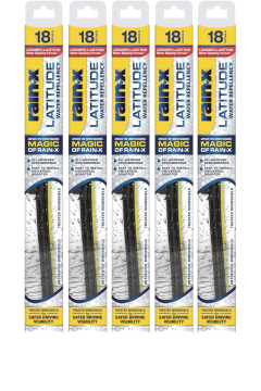 Rain-X Latitude 2-In-1 Water Repellent Wiper Blades - 18" (Pack of 5)