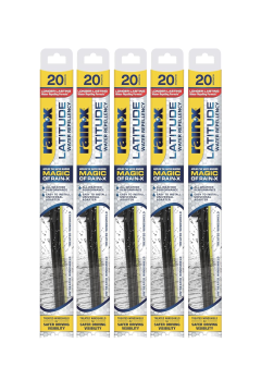 Rain-X Latitude 2-In-1 Water Repellent Wiper Blades - 20" (Pack of 5)