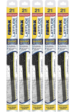 Rain-X Latitude 2-In-1 Water Repellent Wiper Blades - 21" (Pack of 5)