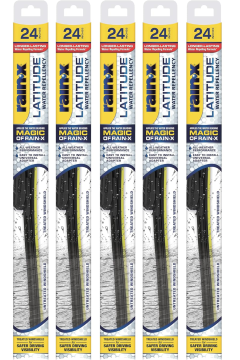 Rain-X Latitude 2-In-1 Water Repellent Wiper Blades - 24" (Pack of 5)