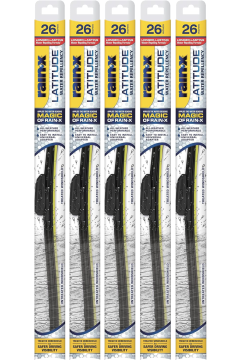 Rain-X Latitude 2-In-1 Water Repellent Wiper Blades - 26" (Pack of 5)