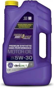 Royal Purple 53530 High Performance Premium Synthetic Motor Oil 5W-30 3x5 Quarts (Copy)
