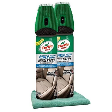 Turtle Wax Power Out Upholstery Cleaner 18oz with Microfiber Cloth Bundle