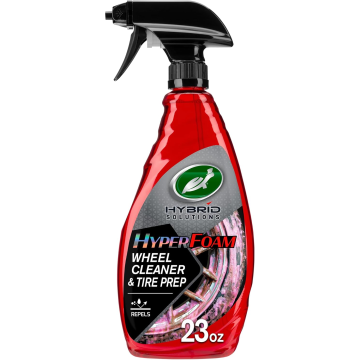 Turtle Wax 53734 Hybrid Solutions HyperFoam Wheel Cleaner and Tire Prep 23 oz Bottle