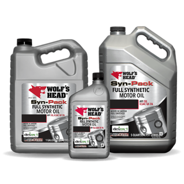 Wolf's Head 836-85655-34 Synthetic Dexos Motor Oil 0W-20 - 5 Quart