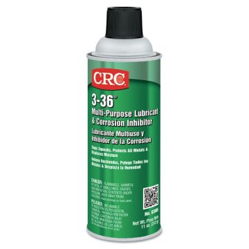 CRC 03005 3-36 Multi-Purpose Lubricant & Corrosion Inhibitor 11 oz Aerosol (12 Pack)