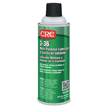 CRC 03005 3-36 Multi-Purpose Lubricant & Corrosion Inhibitor 11 oz Aerosol (12 Pack)