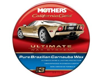 Mothers California Gold Pure Brazilian Carnauba Wax Paste (Ultimate Wax System, Step 3) 12 oz Jar