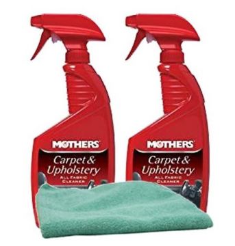 Mothers Carpet & Upholstery Cleaner 24 oz Bottles with Microfiber Cloth