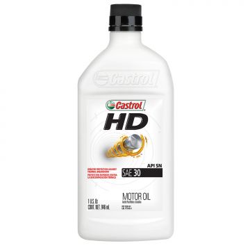 Castrol SAE 30 HD-30 Motor Oil Quart Bottles