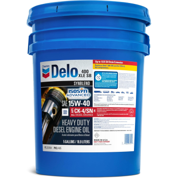 Delo 257004428 400 XLE Synthetic Blend 15W-40 Motor Oil - 5 Gallon Pail