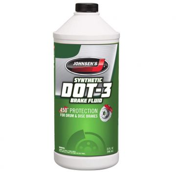 Johnsen's 2232 Premium DOT-3 Brake Fluid 32oz Bottle