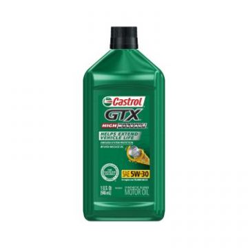 Castrol GTX 5W-30 High Mileage Motor Oil Quart Bottles