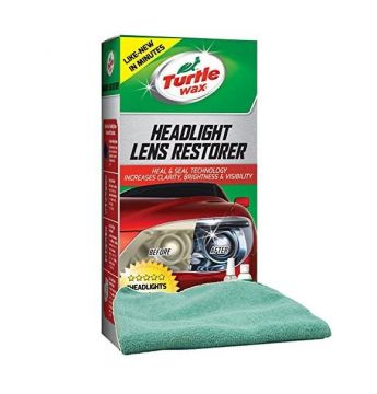 Turtle Wax Headlight Lens Restorer Bundled with a Microfiber Cloth