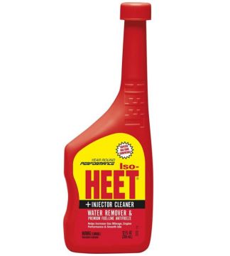 ISO-HEET 28202-24PK Premium Fuel-line Antifreeze Water Remover and Injector Cleaner 12oz (24 Pack)