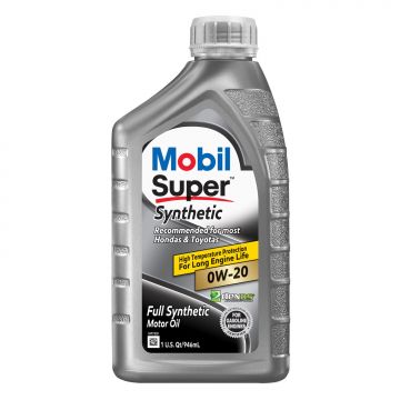 Mobil Super Synthetic 0W-20 Motor Oil Quart Bottles