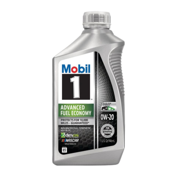 Mobil 1 0W-20 Advanced Fuel Economy Quart Bottle - 6 Pack