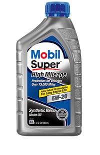 Mobil 1 Super High Mileage 5W-20 Quart Bottles