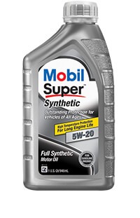 Mobil 1 Super Synthetic 5W-20 Motor Oil Quart Bottles