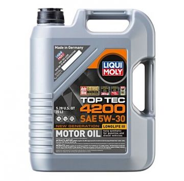 Liqui Moly 2011 5W-30 Top Tec 4200 Motor Oil, 5 L, 1 Pack
