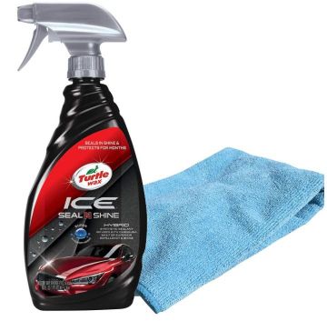 okpetroleum.com: Turtle Wax 53447 Hybrid Solutions Ceramic Acrylic Black Spray  Wax (16 oz Bottle)