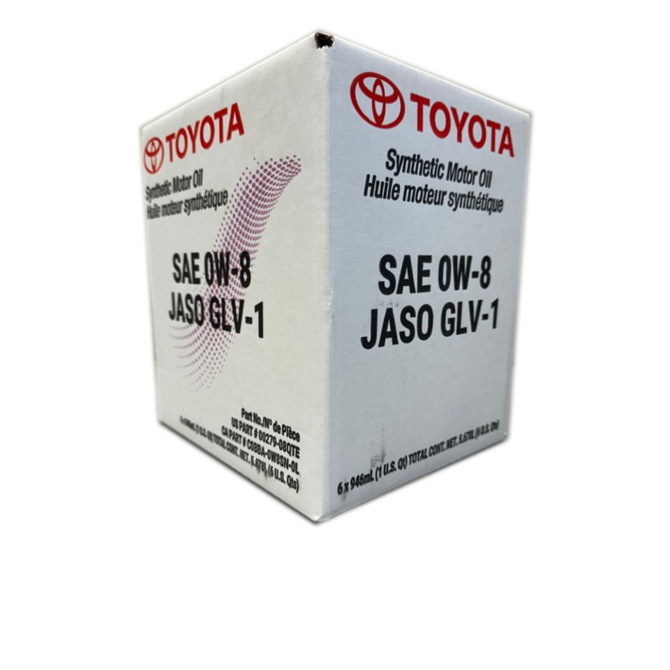 okpetroleum.com: Toyota Synthetic Motor Oil SAE 0W-8 JASO GLV-1- 6