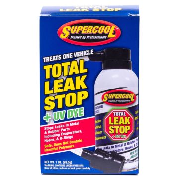 TSI Supercool R134A Total Stop Leak With U/V Dye & Hose 1 Oz.