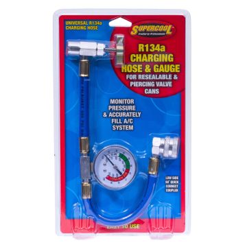 TSI Supercool R134-A Charging Hose For Resealable & Piercing Valve Cans