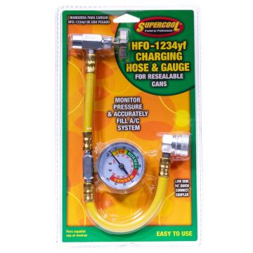 TSI Supercool 1234YF Universal Charging Hose with Gauge