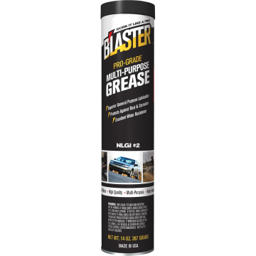 Blaster GR-14C-MP Pro-Grade Multi Purpose NLGI#2 Grease -14oz Cartridge 10 Pack