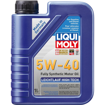 LIQUI MOLY 2331 Leichtlauf High Tech Motor Oil 5W-40 - 1 Liter (6 Pack)