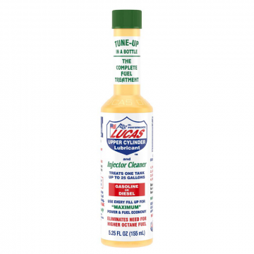 Lucas Oil 10020 Fuel Treatment Lubricant with Injector Cleaners 5.25oz -24 Pack