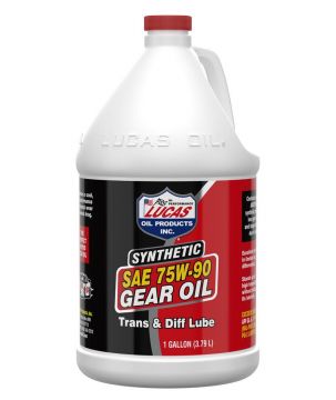 Lucas Oil 10048 Synthetic SAE 75W-90 Gear Oil Gallon - 4 Pack