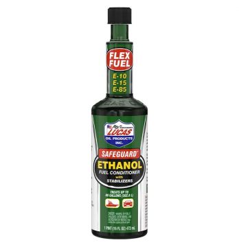 Lucas Oil 10576 Safeguard Ethanol Fuel Conditioner with Stabilizers 16oz -12 Pack