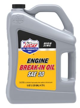 Lucas Oil 10631 Engine Break-In Oil SAE 30W 5 Quart Jug - 3 Pack