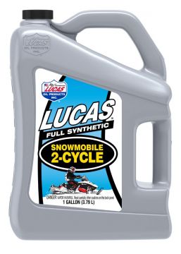 Lucas Oil 10847 Synthetic 2-Cycle Snowmobile Oil Gallon - 4 Pack