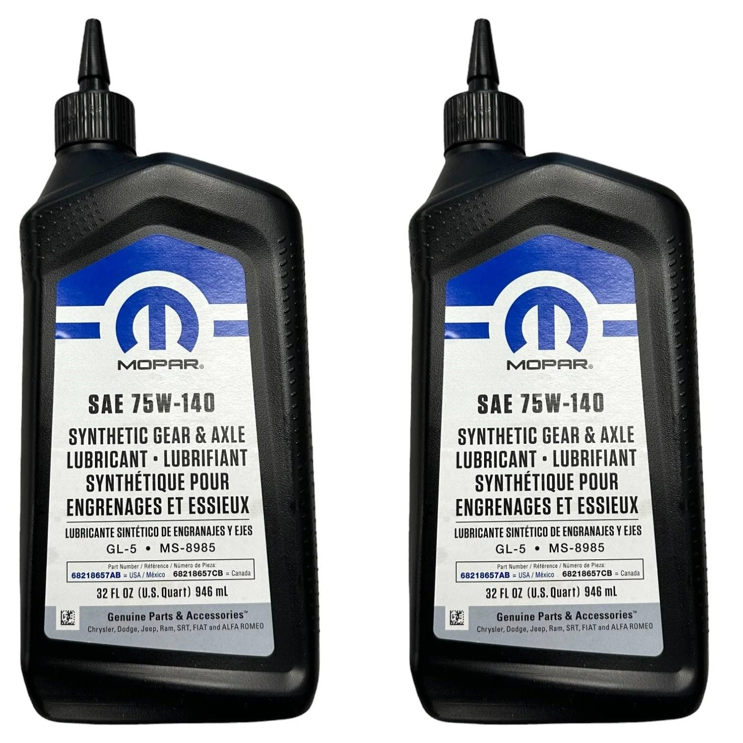 okpetroleum.com: Mopar 68218657-AB SAE 75W-140 Synthetic Gear & Axle ...