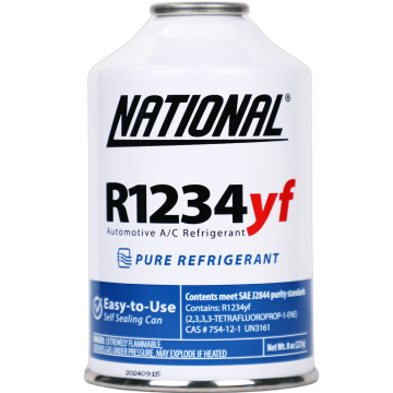 National R1234yf Automotive A/C Recharge Pure Refrigerant  - 8oz Can - 1 CAN