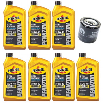 Pennzoil Ultra Platinum Full Synthetic 0W-40 Oil 7 Qts .W/ 899 Mopar Oil Filter
