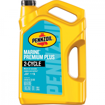 Pennzoil 550045220 Marine Premium Plus 2-Cycle Syn Blend Engine Oil Gallon - 3 Pack