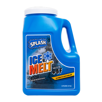SPLASH 136012 Ice Melt De-Icer Sodium Chloride Blend 12 lbs Jug